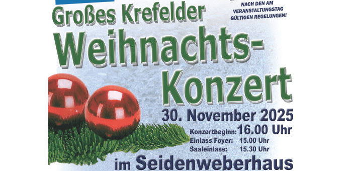 Seidenweberhaus Krefeld Event Weihnachtskonzert GV Sängerbund