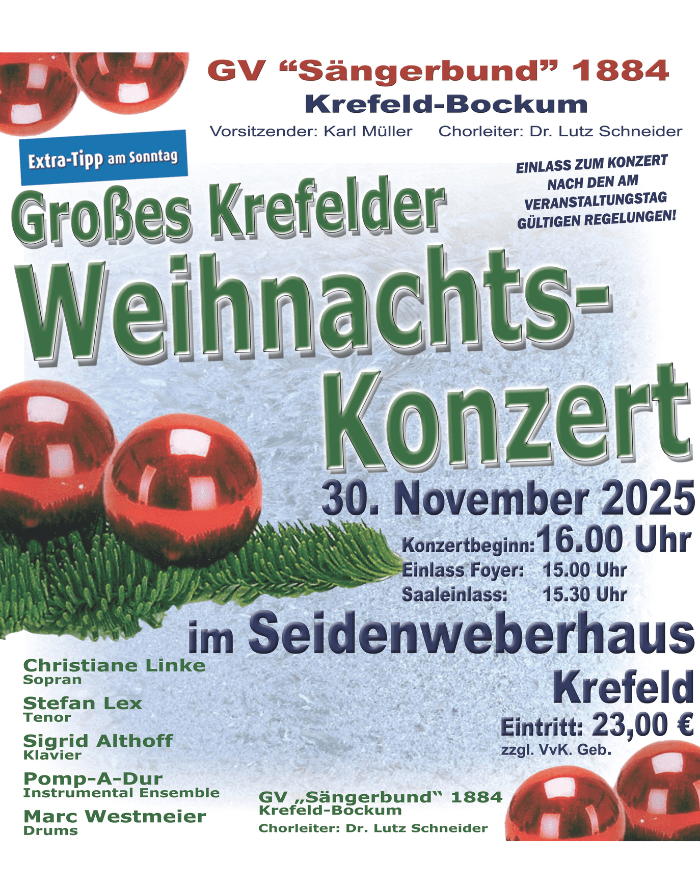 Seidenweberhaus-event-weihnachtskonzert sängerbung-Hochformat Seidenweberhaus Krefeld Event Weihnachtskonzert GV Sängerbund