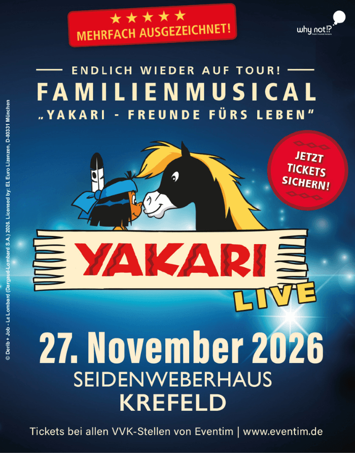 Seidenweberhaus Krefeld Event Yakari - Freunde fürs Leben