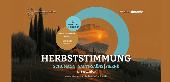 eidenweberhaus Krefeld - Event Herbststimmung 1. Sinfoniekonzert Hochformat