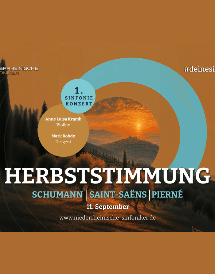 Seidenweberhaus Krefeld - Event Herbststimmung 1. Sinfoniekonzert Hochformat